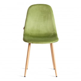 Кухонный стул BREEZE (mod. JSC-58) Велюр/металл , 44 х 53 х 86 см, Green (зеленый) HLR54 / натуральный
