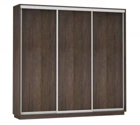 Шкаф-купе трехдверный Экспресс Трио Элемент 2400х2200h Дуб венге