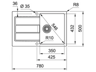Мойка FRANKE S2D 611-78 3.5 Оникс
