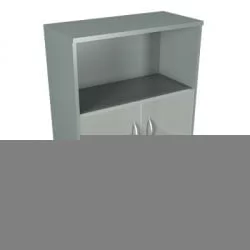 Шкаф со стеклянными дверьми СТ-2.2 Металлик