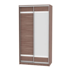 Шкаф-купе коричневый B-220х120х60-3(ЯШТ-D9D10)