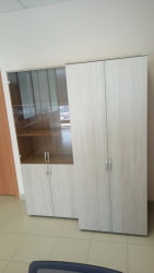 Шкаф для одежды глубокий Glassy 6.19.302 Дуб сантана светлый