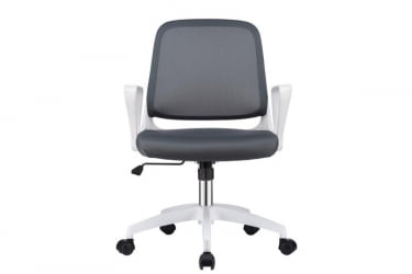 Кресло В-158 Белый Пластик/Серый / W-158