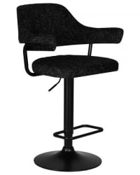 Стул барный DOBRIN CHARLY BLACK (черный твид (LEO18)) 2 шт