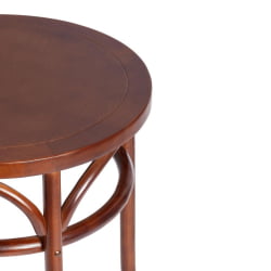 Стол деревянный THONET (mod.T9151) дерево вяз, 60х75 см, Темный Орех (№5)