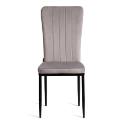 Мягкий стул VERTER (mod. BC577-DC) металл, флок, 41 х 52 х 95 см, Light grey (светло-серый) HLR14 / черный