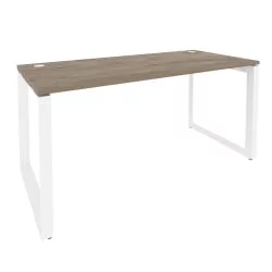 Стол рабочий на О-образном м/к ОНИКС О.МО-СП-4.7 Тиквуд темный/белый / ONIX O.MO-SP-4.7
