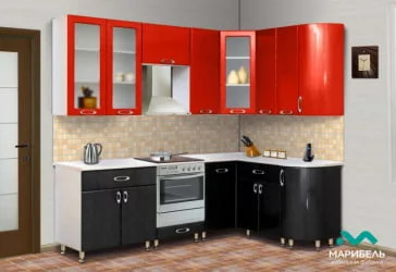 КУХОННЫЙ ГАРНИТУР «МЫЛО 128» 2,4 х 1,5 м 18862