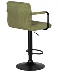 Стул барный DOBRIN KRUGER ARM BLACK (зеленый вельвет (LAR-E2041-7)) 2 шт