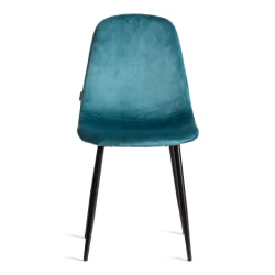 Стул BREEZE (mod. JSC-58) Велюр/металл , 44 х 53 х 86 см, light blue (светло-синий) HLR60 / черный