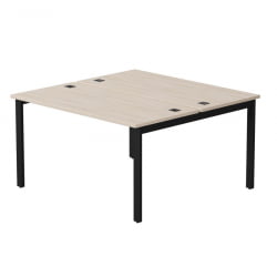 Бенч-система на 2 места на металлокаркасе, опоры 45 гр Everprof EVO 254S016 Дуб Соната Черный