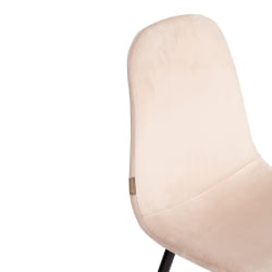Кухонный стул BREEZE (mod. JSC-58) Велюр/металл , 44 х 53 х 86 см, creamy (кремовый) HLR 5 / черный