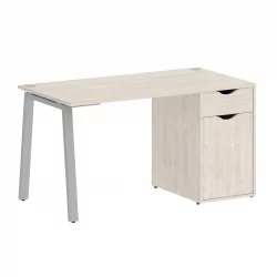 Стол письменный ХОМЕ ОФФИCЕ ВР.СП-3-138.1.А Денвер Светлый/Серый металл / HOME OFFICE VR.SP-3-138.1.A