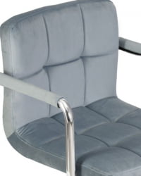 Офисное кресло для персонала DOBRIN TERRY (пудрово-голубой велюр (MJ9-74)) 2 шт