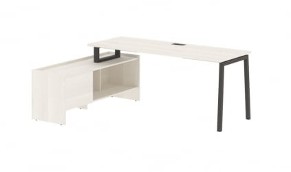 Стол с тумбой EDIS ELCT 19614 Ясень Траун Мокко