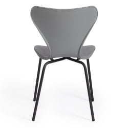 Стул Jacobsen (mod DC 102) пластик/металл, 50 х 46 х 82 см , серый 024/черный