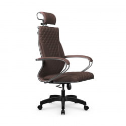 Кресло руководителя Metta L 2c 44C/K116 Infinity Easy Clean (MPES) Комплект 8 Темно-коричневое