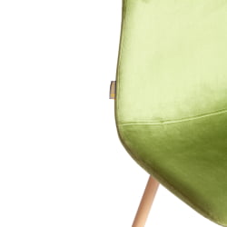 Кухонный стул BREEZE (mod. JSC-58) Велюр/металл , 44 х 53 х 86 см, Green (зеленый) HLR54 / натуральный