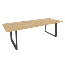 Стол переговорный на О-образном м/к ONIX O.MO-PRG-25 Тиквуд Светлый/Антрацит