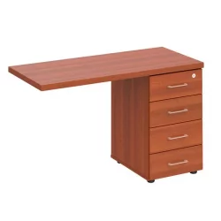 Брифинг-приставка боковая на опорной тумбе Патриот ПТ 767 Миланский орех