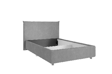 Кровать 1.2 Квест с основанием ZO.KM1.2-03 галька (велюр)