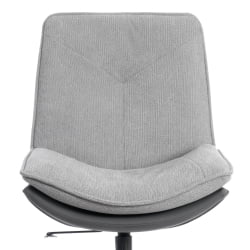 Кресло Cosmo велюр/букле/экокожа, VT shape silver/графит