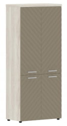 Шкаф с глухими средними и малыми дверьми Torr LUX TLHC 85.3 Сосна Эдмонд Капучино