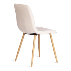 Стул CHILLY (mod. 7094-1) вельвет/металл, 44,5х52,5х86 см, beige (бежевый) HLR2 / натуральный