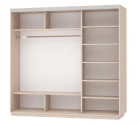 Шкаф-купе трехдверный Экспресс Трио Элемент 1800х2200х Белый снег / 1800х2200h