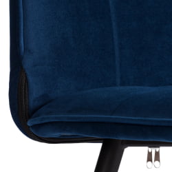 Металлический стул Бари ЛТ, велюр, Блуе (синий), 41х55х89 см / Bari LT, Blue