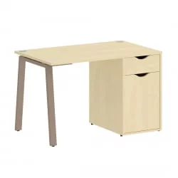 Стол письменный ХОМЕ ОФФИCЕ ВР.СП-3-118.1.А Клен/Мокко металл / HOME OFFICE VR.SP-3-118.1.A