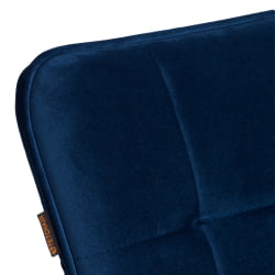 Металлический стул Бари ЛТ, велюр, Блуе (синий), 41х55х89 см / Bari LT, Blue