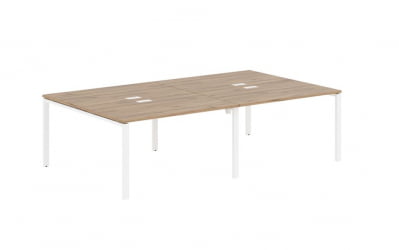 Бенч-система 4-местная EDIS EUWST 2716 Дуб Денвер светлый Белый