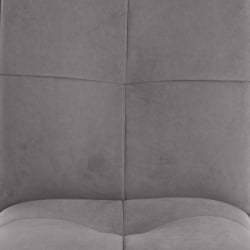 Металлический стул Sweet LT, велюр, серый/черный, 29, 41х55х88 см