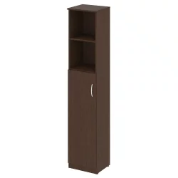 Шкаф высокий узкий левый (1 средняя дверь ЛДСП) NOVA S В.СУ-1.6 L Венге Цаво