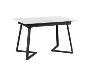 Стол Роналдо раздвиж. 140-180 Светлый мрамор/Бабочка