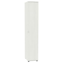 Белый шкаф Алиса(H1) 2230х400х540 с торцевой ручкой (ВД)