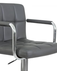 Стул барный DOBRIN KRUGER ARM (серый) 2 шт