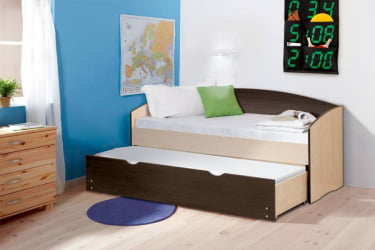 Кровать детская выдвижная Вишня оксфорд