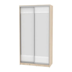 Шкаф-купе B-220х120х60-1(ДСС-Белый-D10D10)