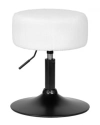 Пуф DOBRIN DANNY BLACK (белый букле (13))