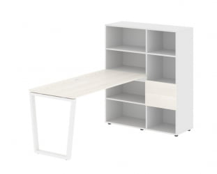 Рабочая станция EDIS EVRST 1115 Ясень Траун Белый Белый