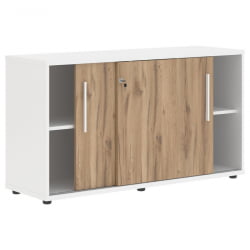 Шкаф с дверьми-купе ЕДИС ЕЛC 1343 Дуб Денвер светлый Белый Белый / EDIS ELC