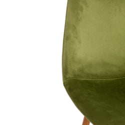 Кухонный стул BREEZE (mod. 4724) вельвет/металл, 44 х 53 х 87 см, Green (зеленый) HLR54 / натуральный