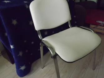 Стул для посетителей Iso CF-001 хром кожзам Бежевый