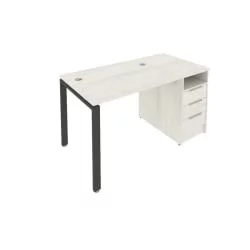 Рабочая станция с опорной тумбой Metal System Б.РС-СТП -1.1 Наварра/Антрацит