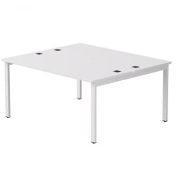 Бенч-система на 2 места на металлокаркасе, опоры 45 гр Everprof EVO 254S017 Белый