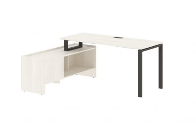 Стол с тумбой EDIS EUCT 17614 Ясень Траун Мокко