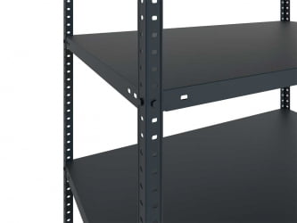 Металлический стеллаж МС 185КД/70кс30/4 Блаcк / MS 185KD/70x30/4 Black