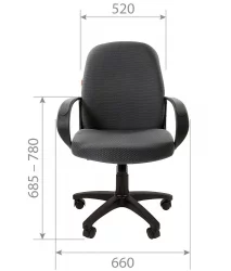 Офисное кресло для оператора CХАИРМАН 279М ДжиПи (ДЖП) черно-серый / CHAIRMAN 279M (JP)